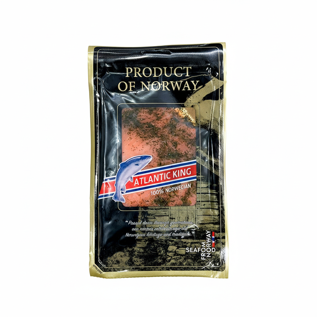 Salmón Gravlax Ahumado Rebanado 100gr – Atlantic King