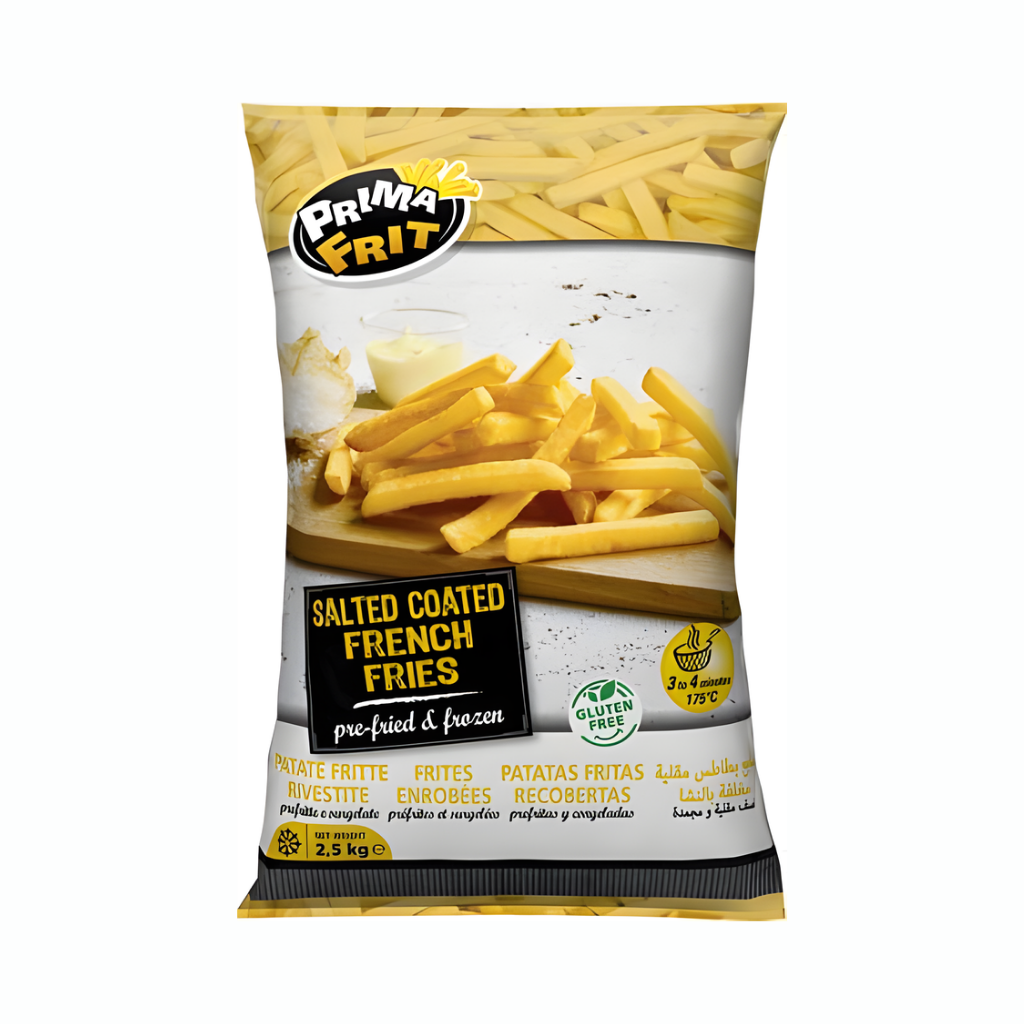 Salted Coated French Fries 2.5kg - Prima Frit