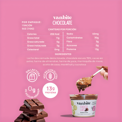 Marquesa de Chocolate sin Azúcar 140g – VanBite