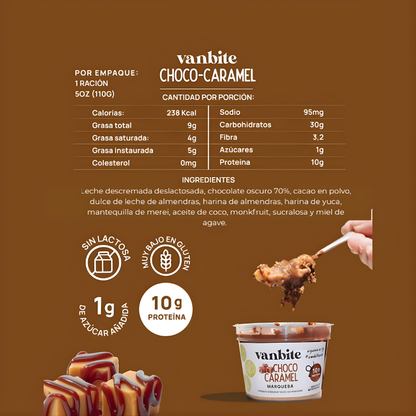 Marquesa Choco-Caramel sin Azúcar 140g | Postre Cremoso | Oceanía