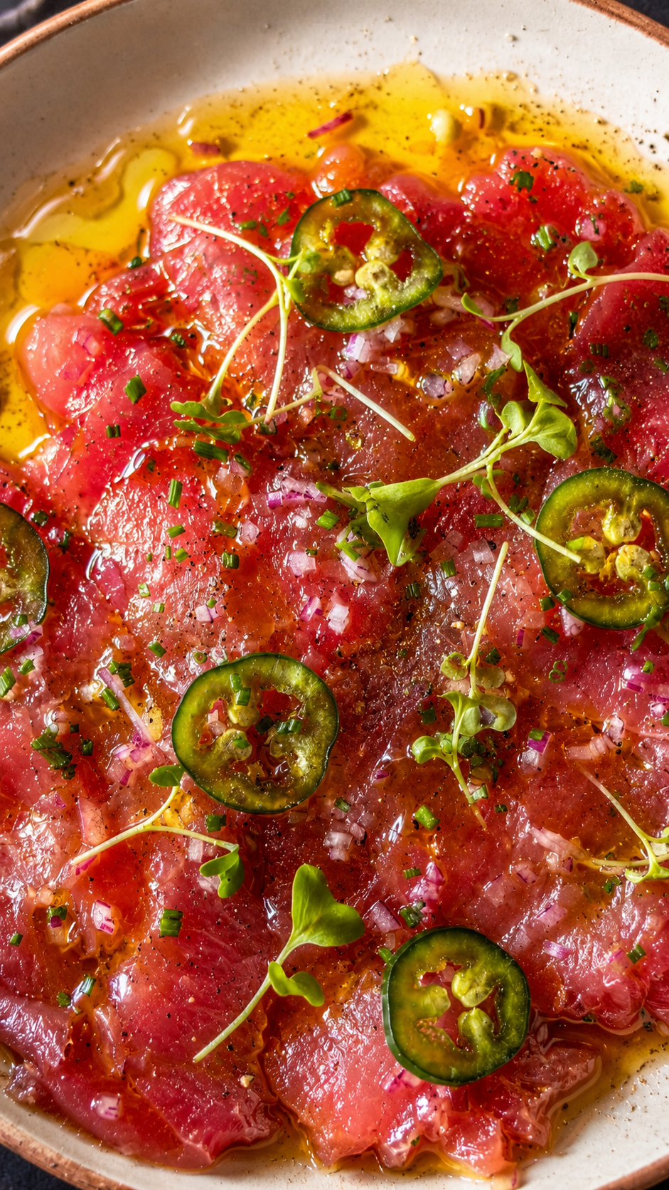 Carpaccio de atún