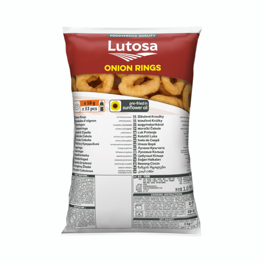 Aros de Cebolla Pre-Fritos (1 kg) - Lutosa